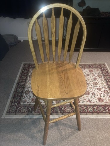 Oak awrbck barstool 360 - 30,