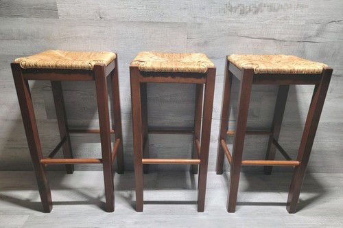 Vintage woven rope rush seat - vintage,